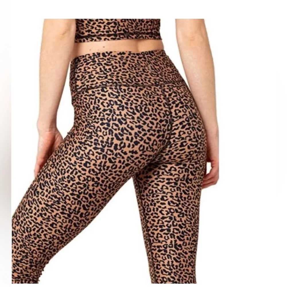 NWT Kyoden Leopard Print High-Waist Leggings size small - Picture 2 of 10